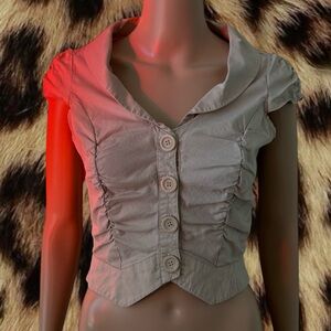 WET SEAL Y2K Tan Corset